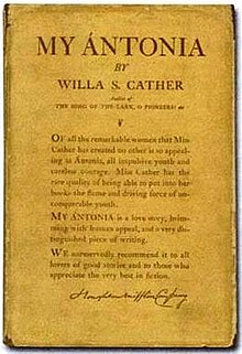 My Antonia first edition cover